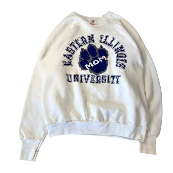 Fruit of the Loom Tops - Vintage 1980s Eastern Illinois University Sweatshirt Size L